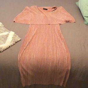 Midi champagne pink dress